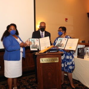 Jylla and Curtis Tearte receiving special Philadelphia City Council citations